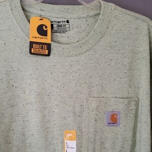 Carhartt Sage Green Speckled Pocket Tee
